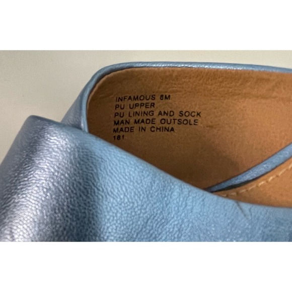 Steve Madden Shiny Blue Cross Strap Womens Size 8M - Picture 7 of 7